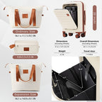 4-Piece Luggage Set with USB Charging Ports - 20" Carry-on