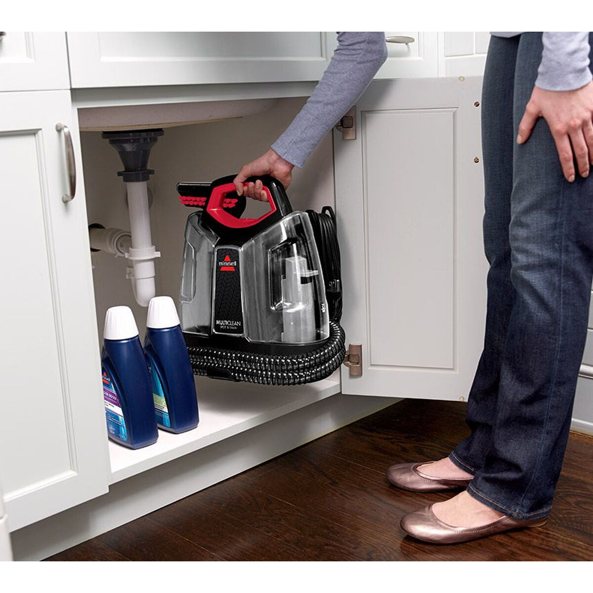 Aspirateur Balai Bissell 4720M - 300W - Noir et Rouge - 1L