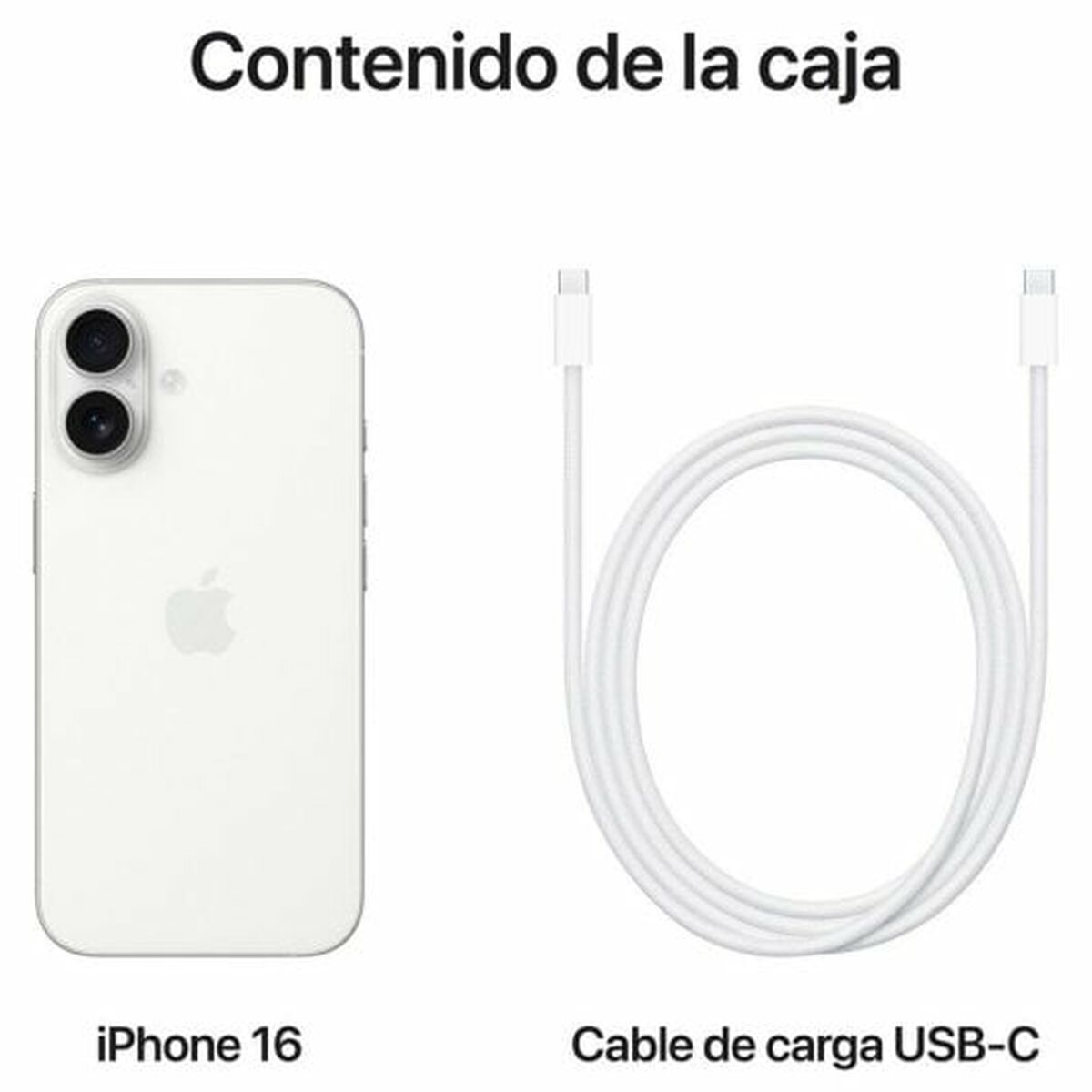 Apple iPhone 16 – 6,1" | 128 Go | Blanc | 5G | iOS