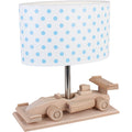 Lampe de Table Enfant Camion de Course à Pois LED Veilleuse
