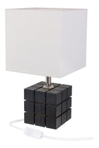 Lampe de Table Rubi Noire | Design Cubique LED Loft