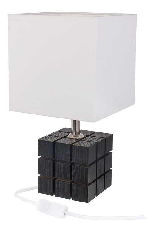 Lampe de Table Rubi Noire | Design Cubique LED Loft