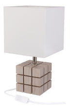 Lampe de Table Rubi Bois Blanchi | Design Minimaliste LED