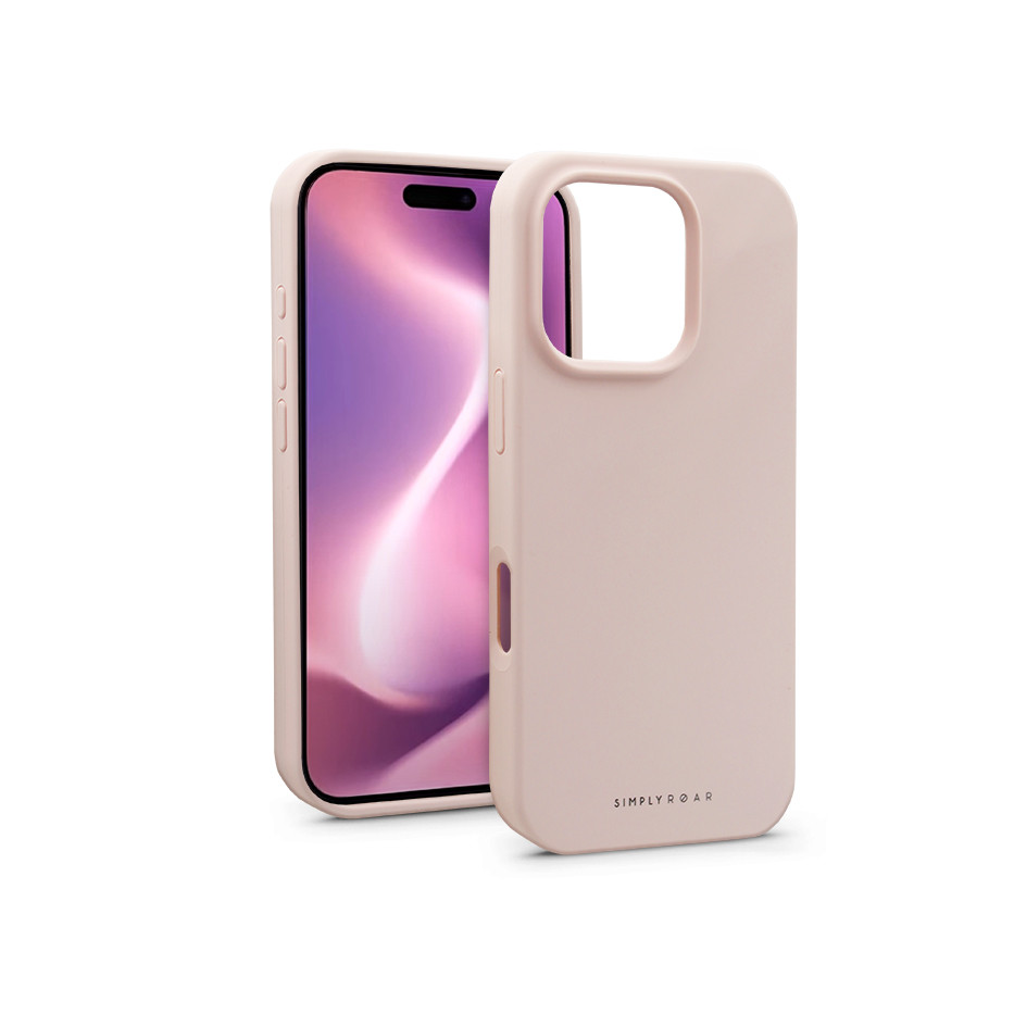 Coque iPhone 16 Pro Max – Roar Cloud Skin Silicone Rose