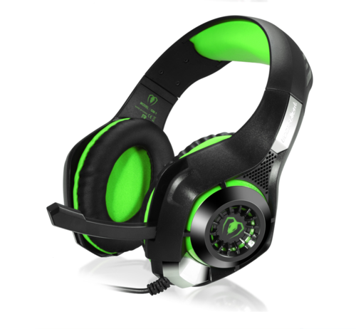 Casque Gaming Lumineux LED RGB - 40mm Jack 3.5mm + USB Bleu