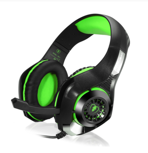 Casque Gaming Lumineux LED RGB - 40mm Jack 3.5mm + USB Bleu