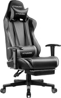 Chaise Gaming avec Repose-Pieds Ergonomique - Fauteuil Gamer Bureau Confort