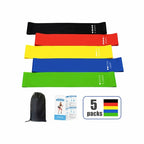 Ensemble Flexible Et Extensible De 5 Bandes En Latex D’Exercice