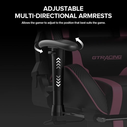 Chaise Gaming avec Repose-Pieds et Haut-Parleurs Bluetooth - Fauteuil Gamer Musical