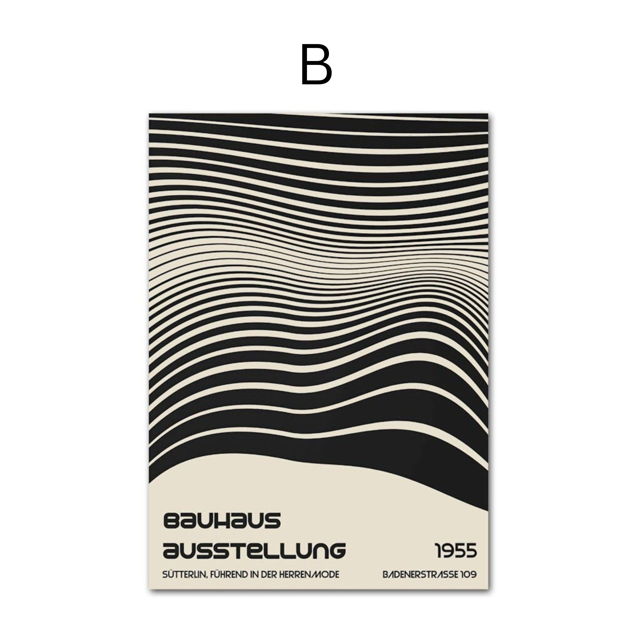 Poster Bauhaus Œil Géométrique – Art Mural Moderne Premium