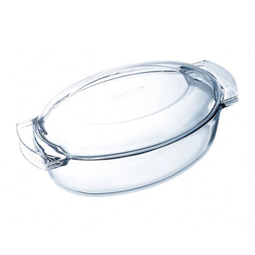 Plat à Four Pyrex Classic en Verre Transparent - 3L & 4,5L - Résistant Haute Température