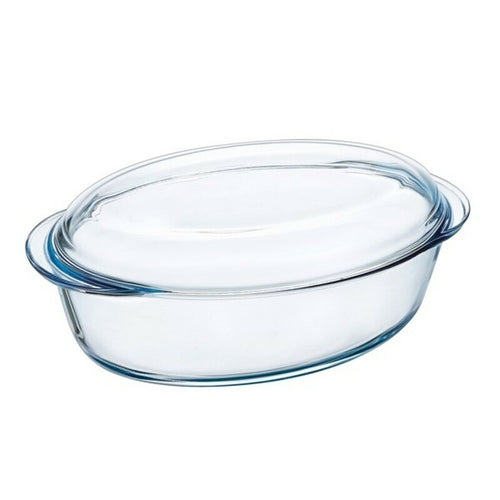 Plat à Four Pyrex Classic en Verre Transparent - 3L & 4,5L - Résistant Haute Température