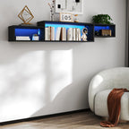 Meuble TV flottant mural de 166cm  LED 20 couleurs et charge