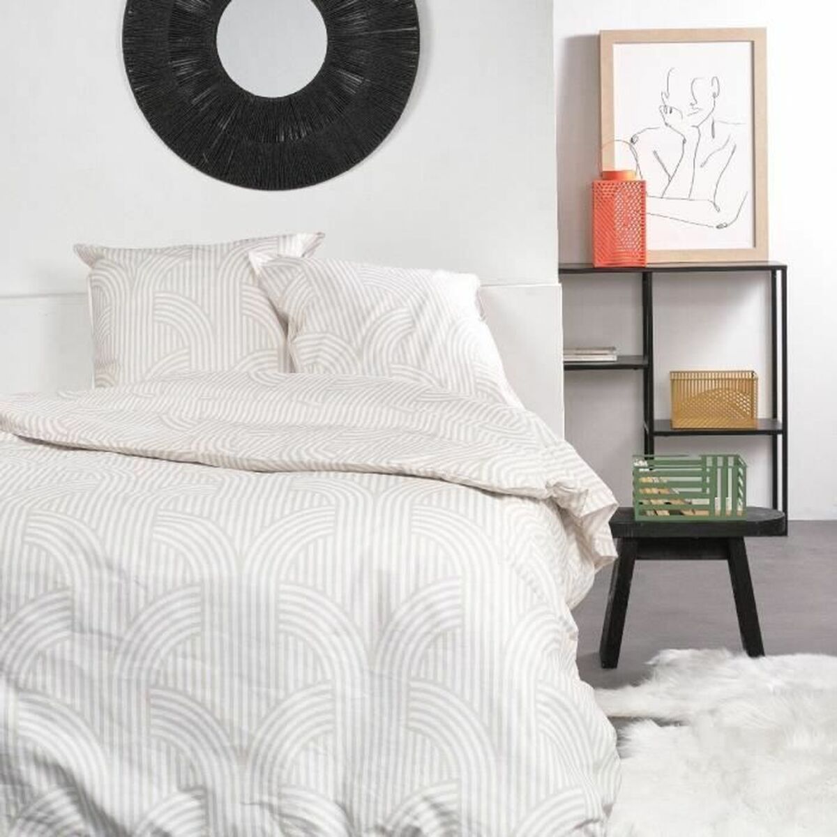 Parure de Couette TODAY — 220x240 cm, Coton 100%, 3 Pièces