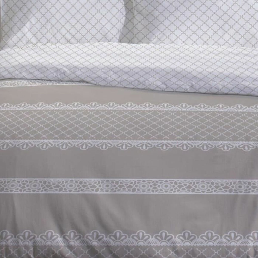 Parure de Couette TODAY — 220x240 cm, 100% Coton, Blanc Épuré