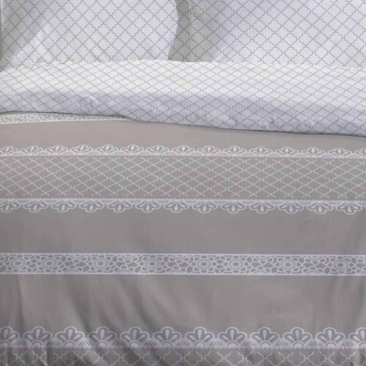 Parure de Couette TODAY — 220x240 cm, 100% Coton, Blanc Épuré