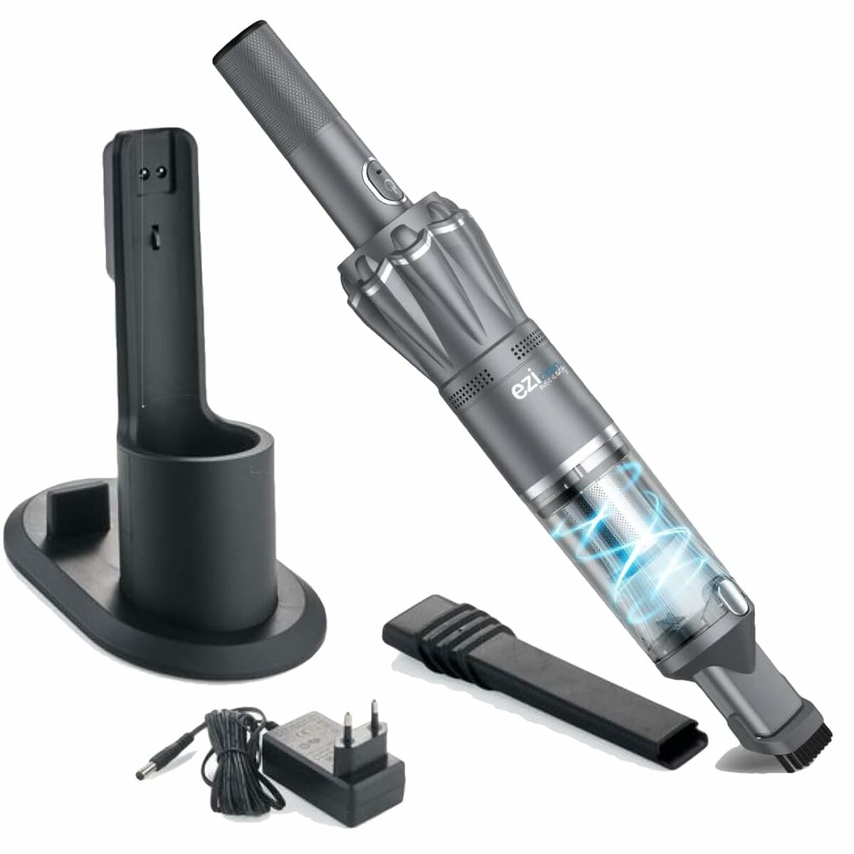 Aspirateur à Main EZIclean Cyclonique – Batterie 15h, Filtre HEPA, Indicateur LED