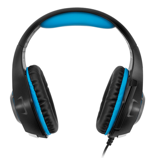 Casque Gaming Lumineux LED RGB - 40mm Jack 3.5mm + USB Bleu