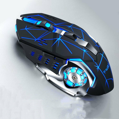 Souris Gaming Sans Fil 2.4G - 2400 DPI Rechargeable avec Éclairage LED