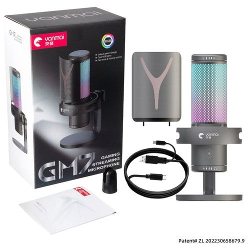 Microphone USB/Type-C Professionnel GM7 - Double Interface pour PC et Mobile