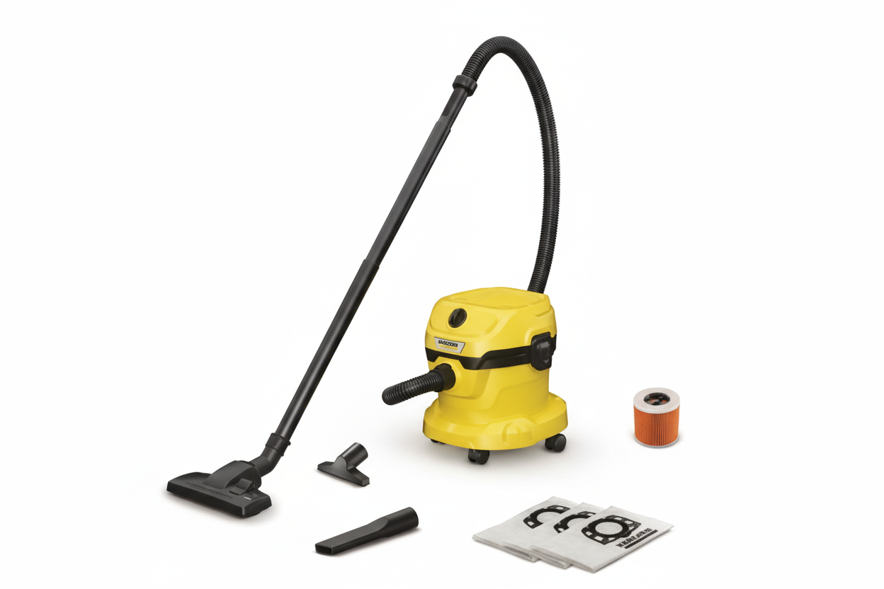 Aspirateur Traîneau Kärcher WD2 HOME 1000W – Sans Sac 12L