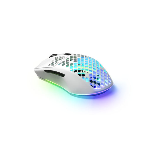 Souris Gaming Sans Fil SteelSeries Aerox 3 - 18000 DPI Rechargeable Blanche