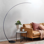 Lampadaire LED RGBW Courbe Moderne - 16 Millions Couleurs Dimmable