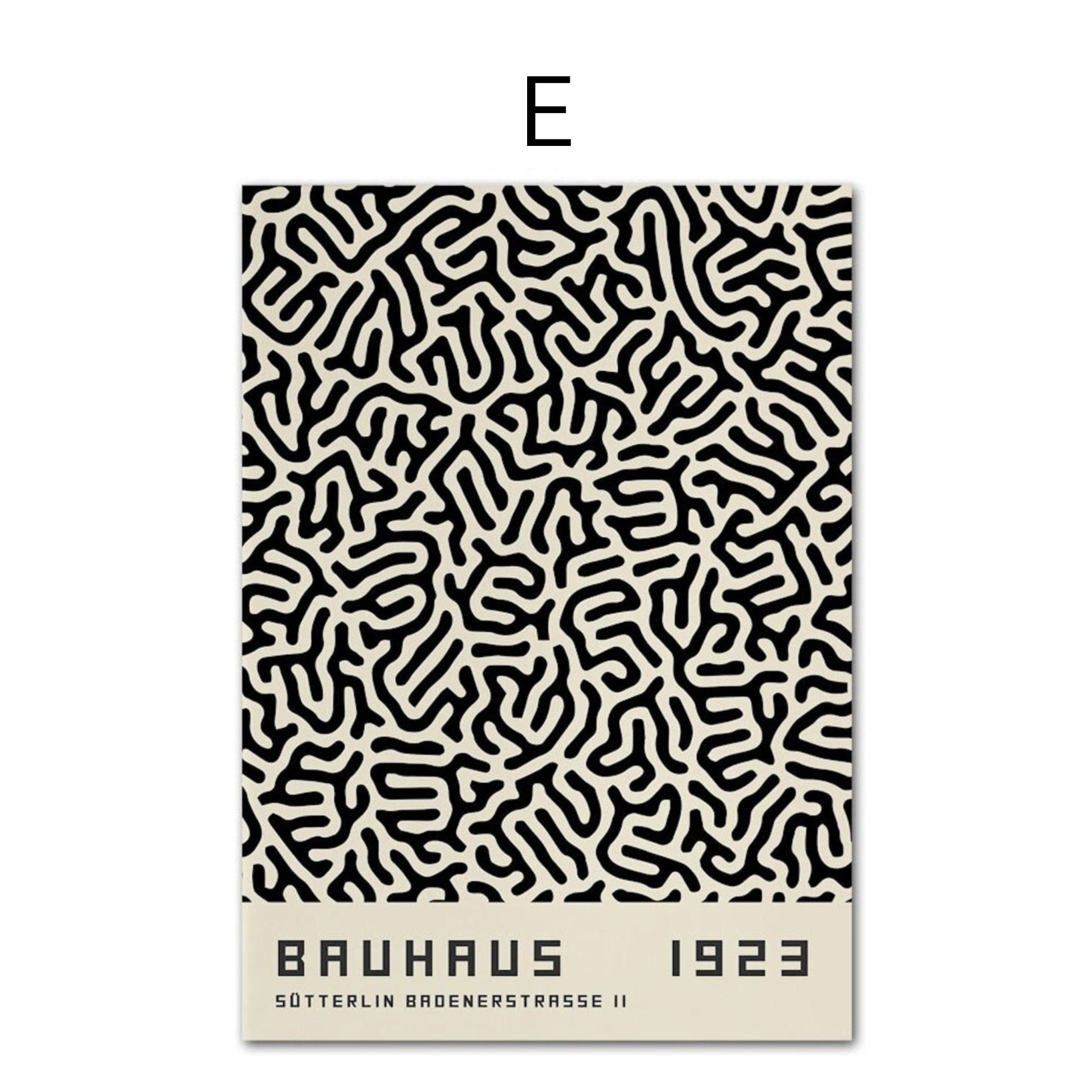 Poster Bauhaus Œil Géométrique – Art Mural Moderne Premium