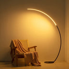 Lampadaire LED RGBW Courbe Moderne - 16 Millions Couleurs Dimmable