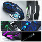 2.4G Wireless Gaming Mouse - 2400 DPI Rechargeable with LED Lighting