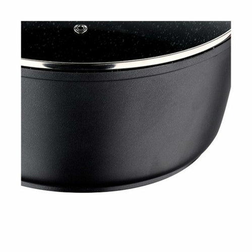 Casserole avec Couvercle Bergner Aluminium Noir - Antiadhésif Premium