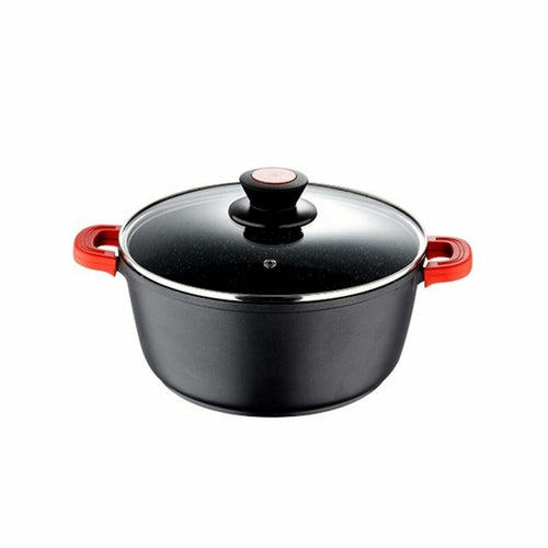 Casserole avec Couvercle Bergner Aluminium Noir - Antiadhésif Premium