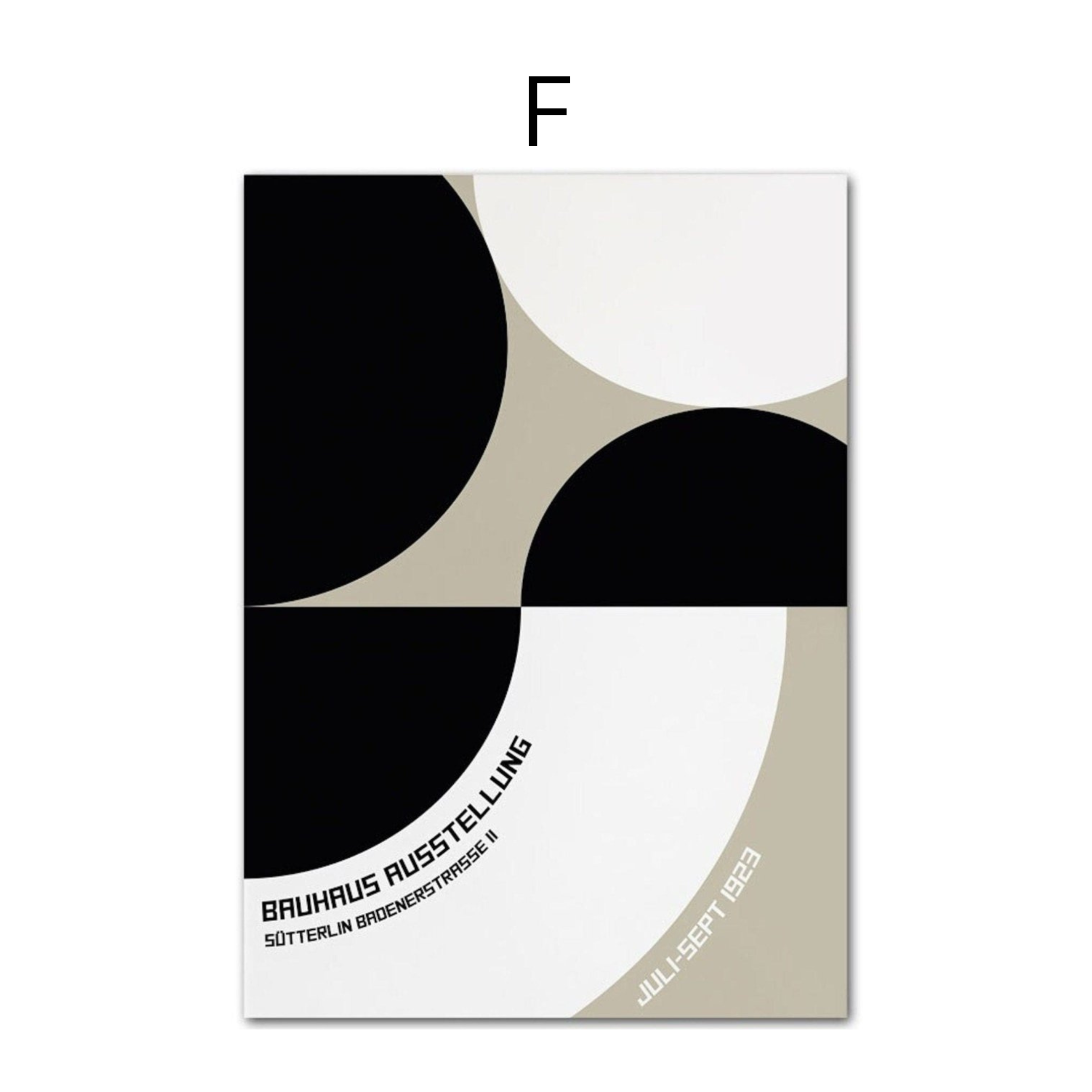 Poster Bauhaus Œil Géométrique – Art Mural Moderne Premium