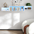 Meuble TV flottant mural de 166cm  LED 20 couleurs et charge