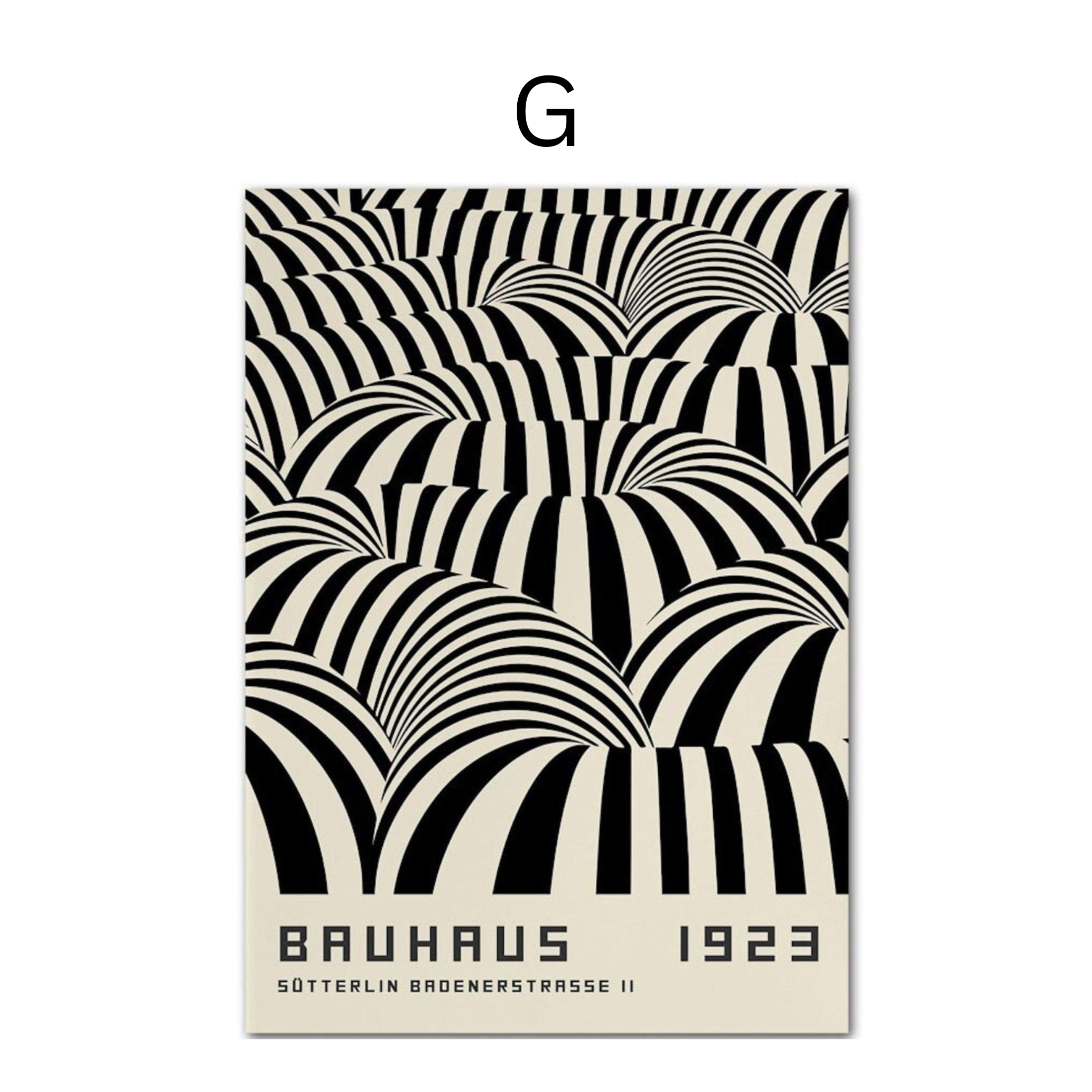 Poster Bauhaus Œil Géométrique – Art Mural Moderne Premium