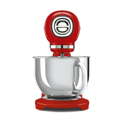 Robot Pâtissier Smeg SMF03RDEU Rouge Rétro 800W - Batteur sur Socle 4,8L Design Années 50
