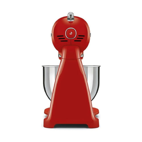 Robot Pâtissier Smeg SMF03RDEU Rouge Rétro 800W - Batteur sur Socle 4,8L Design Années 50