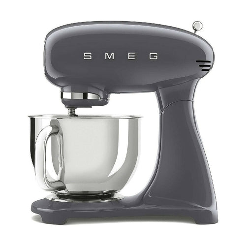 Robot Pâtissier Smeg SMF03GREU Gris 800W - Batteur sur Socle 4,8L Design Années 50