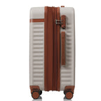 3-Piece Luggage Set, 20-Inch with USB Port, Front Opening Airline Design