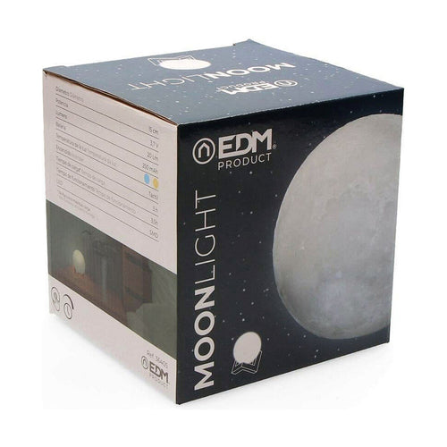 Lampe de Bureau LED Lune 3D Multicolore EDM 15cm