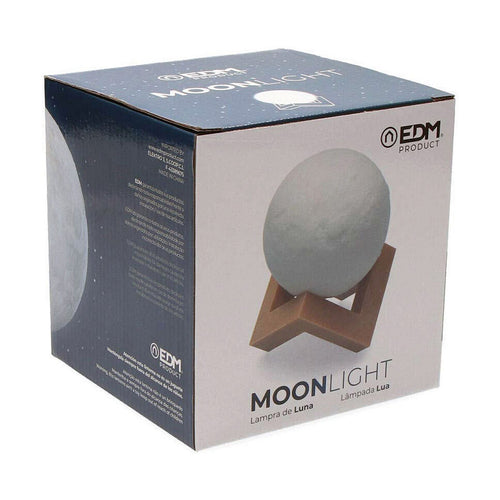 Lampe de Bureau LED Lune 3D Multicolore EDM 15cm