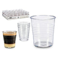 Set de 3 Verres Transparents en Plastique - Gobelets Réutilisables 6,5x8cm