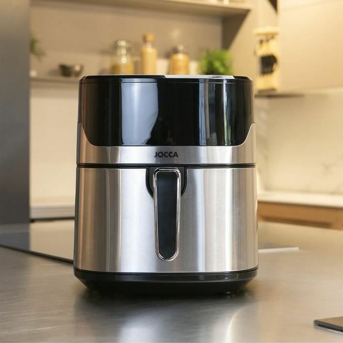 Friteuse à Air JOCCA 2192 5L – 1600W, 8 Programmes, Acier Inoxydable