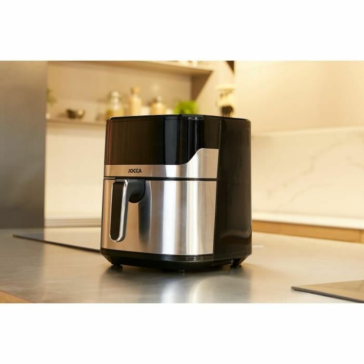 Friteuse à Air JOCCA 2192 5L – 1600W, 8 Programmes, Acier Inoxydable