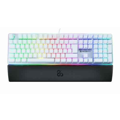 Clavier Gaming Mécanique Newskill Suiko Ivory RGB LED - QWERTY Espagnol Blanc