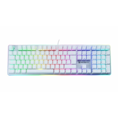 Clavier Gaming Mécanique Newskill Suiko Ivory RGB LED - QWERTY Espagnol Blanc