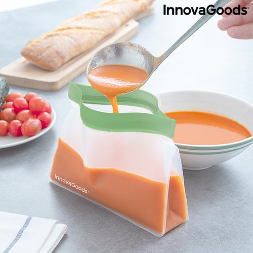 Ensemble de sacs réutilisables hermétiquement scellés Zags InnovaGoods 6 unités