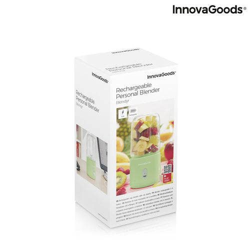 Blender Portable Rechargeable Blendyr InnovaGoods - Mixeur USB 400ml Smoothie Nomade