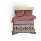 Parure de Couette BigBuy Home — 220x240 cm, Coton 100%, Rouge Intense