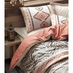 Parure de Couette BigBuy Home — 220x240 cm, Coton 100%, Rouge Intense